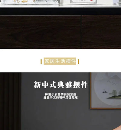 Quicksand Painting Creative Hourglass New Chinese Light Luxury Decoration TV Cabinet Living Room Wine Cabinet Decoration - Astroglowmk