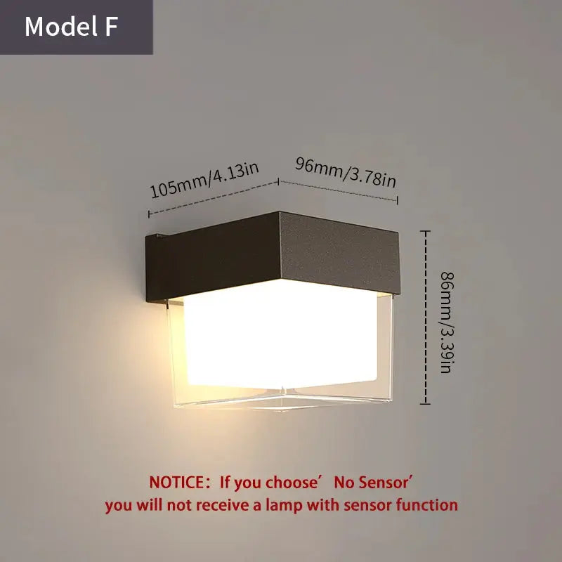 Motion Sensor LED Wall Light – Waterproof Outdoor Lamp - Astroglowmk