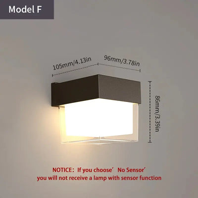 Motion Sensor LED Wall Light – Waterproof Outdoor Lamp - Astroglowmk