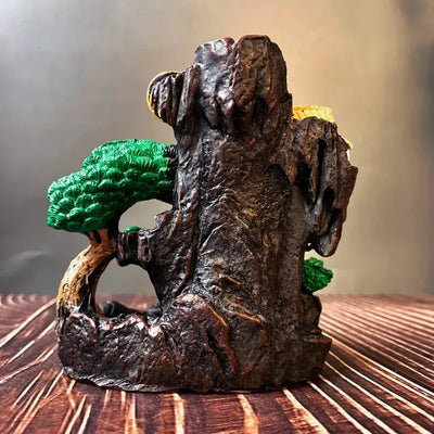 1 Piece Resin Reflowable Incense Holder Left/Right Incense Burner, Bedroom, Living Room Coffee Table, Office Home Decor Gifts - Astroglowmk