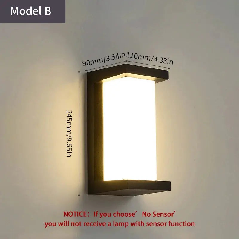 Motion Sensor LED Wall Light – Waterproof Outdoor Lamp - Astroglowmk