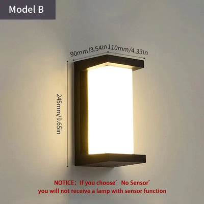 Motion Sensor LED Wall Light – Waterproof Outdoor Lamp - Astroglowmk