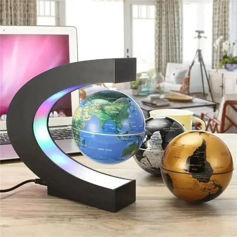 Magnetic Floating Levitation Globe LED World Map Electronic Antigravity Lamp Novelty Ball Light Home Decor Lamps Birthday Gifts - Astroglowmk