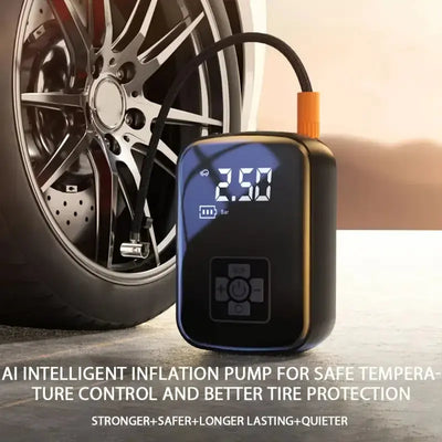 Wireless Car Tire Inflator – Portable Air Pump for Auto, Bike, Motorcycle - Astroglowmk