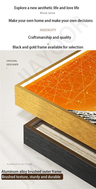 New LED Entrance Decorations Painting Wall Lamps For Corridor Living Room Kitchen High-end Indoor Home Lustre Modern Mural Light - Astroglowmk