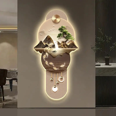 New LED Entrance Decorations Painting Wall Lamps For Corridor Living Room Kitchen High-end Indoor Home Lustre Modern Mural Light - Astroglowmk