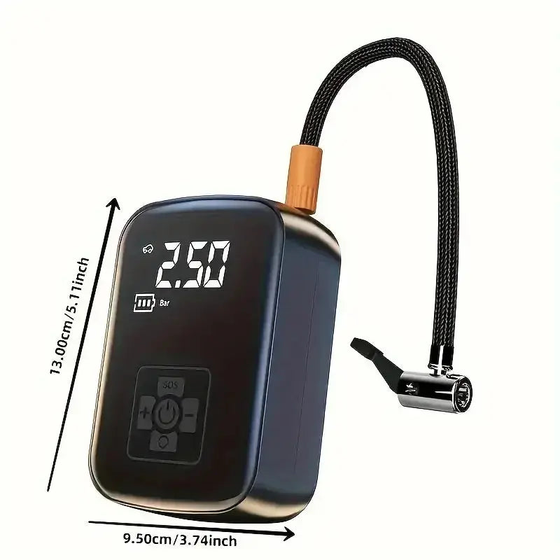 Wireless Car Tire Inflator – Portable Air Pump for Auto, Bike, Motorcycle - Astroglowmk