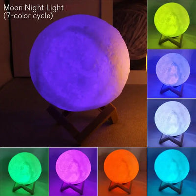 Book Light LED Moon Light Galaxy Light, Moon Night Light, Girl, Boy, Child Birthday Gift, Bedroom Decoration Indoor lighting - Astroglowmk