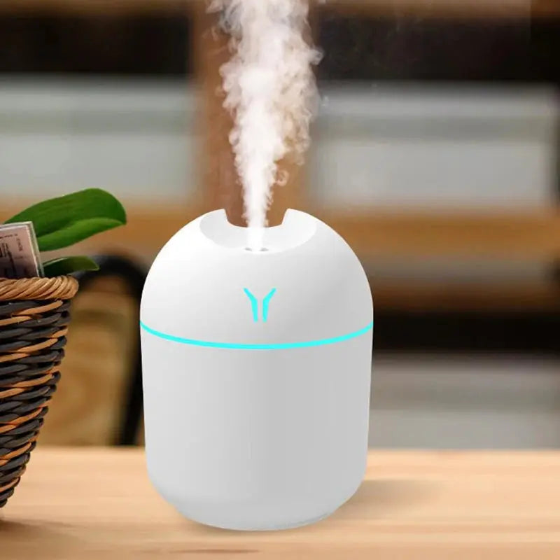 250ML USB Mini Air Humidifier Aroma Essential Oil Diffuser For Home Car Ultrasonic Mute Mist Maker Diffuser with LED Color Lamp - Astroglowmk