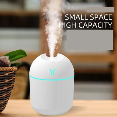 250ML USB Mini Air Humidifier Aroma Essential Oil Diffuser For Home Car Ultrasonic Mute Mist Maker Diffuser with LED Color Lamp - Astroglowmk