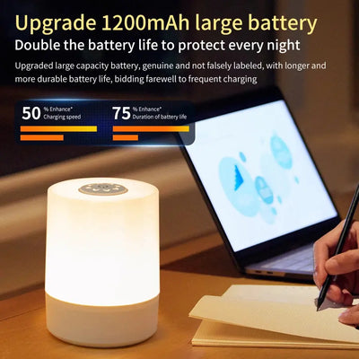 Touch Night Lamp USB LED Lamp Remote Control Switch Rechargeable Three Colors Lights Bedroom Portable Table Bedside Night Lamp - Astroglowmk