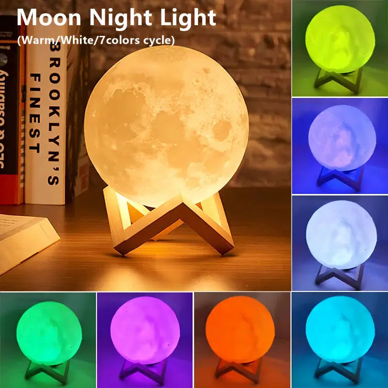 Book Light LED Moon Light Galaxy Light, Moon Night Light, Girl, Boy, Child Birthday Gift, Bedroom Decoration Indoor lighting - Astroglowmk