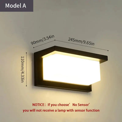 Motion Sensor LED Wall Light – Waterproof Outdoor Lamp - Astroglowmk