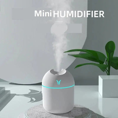 250ML USB Mini Air Humidifier Aroma Essential Oil Diffuser For Home Car Ultrasonic Mute Mist Maker Diffuser with LED Color Lamp - Astroglowmk